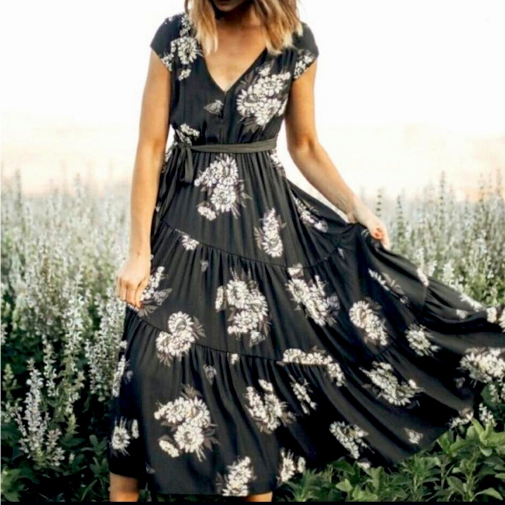 Free People Floral Maxi /  Midi Dress